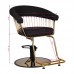 Hairdressing Chair GABBIANO LILLE Black-Gold